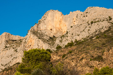 mountain landscape, nature walk and beautiful views of mediterranean landscapes