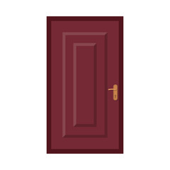 Isolated object of door and front logo. Set of door and wooden stock symbol for web.