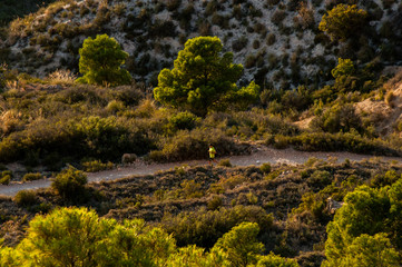 mountain landscape, nature walk and beautiful views of mediterranean landscapes