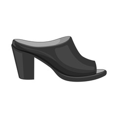 Vector design of footwear and woman logo. Set of footwear and foot vector icon for stock.