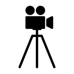 Video Camera Video Production Hollywood Film Cinema vector icon