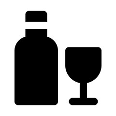 Wine Set Food Restaurant Bar Diner Drink vector icon