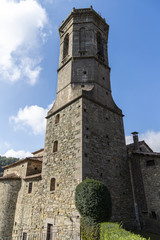 Fototapeta na wymiar Rupit village. Church of Sant Miquel. Catalonia. Spain