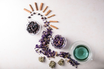 Butterfly pea flower tea