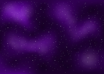 Violet outer space background.