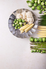 Fresh greens ready to cook