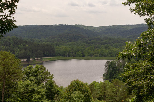 Lake Hope State Park from lodge