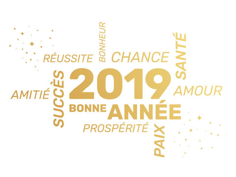 2019 - Carte de Voeux - Bonne Année
