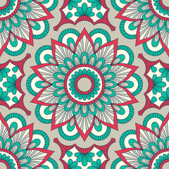 Hand drawn ornamental seamless pattern