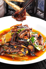 Cucumber Fried eel