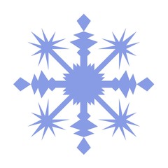 Snowflake Icon. Winter background