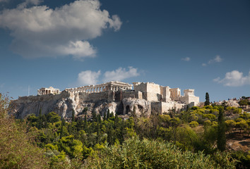 view on the Acropolis with Parthenon, Athens