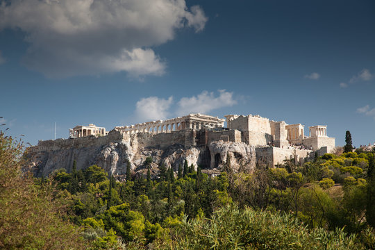 view on the Acropolis with Parthenon, Athens