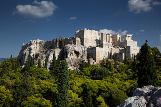 view on the Acropolis with Parthenon, Athens