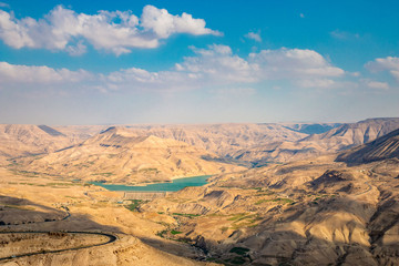 Paysage coloré de Jordanie voyage Amman Mer Morte