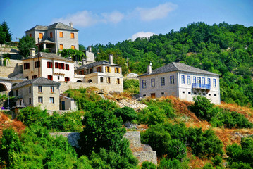 Fototapeta na wymiar View of Vitsa village, Zagoria area, Ipeiros region, Greece.