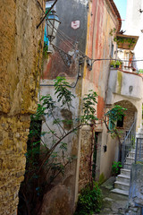 the historic center of Agropoli Salerno Italy