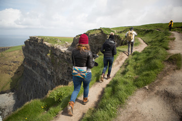 Walking Along the Cliffs of Moher 01