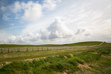 Ireland Fields and Clouds