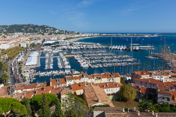 Port of Cannes panorama