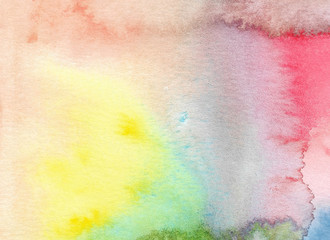Abstract watercolor background. Hand painted illustration