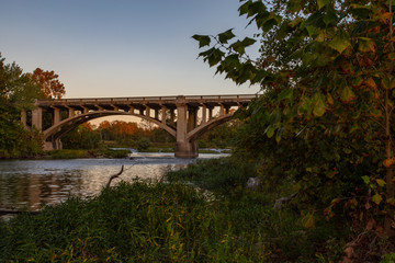 Fototapeta na wymiar Redings Mill Bridge Crossing Shoal Creek