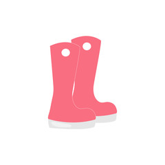 RUBBER BOOTS in a vector style isolated. Vector for background, texture, wrapper pattern, frame or border. EPS 10