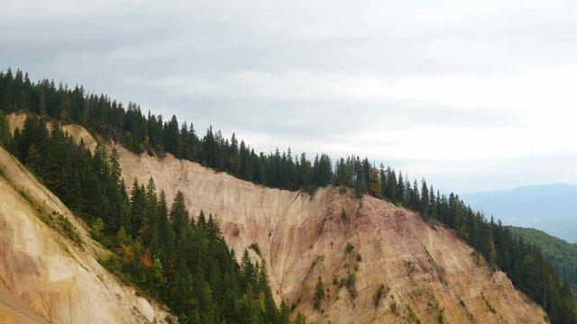 Groapa Ruginoasa (Rusty Pit) in Apuseni National Park in Romania, erosion
