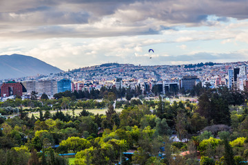 Fototapeta premium Panoramic view of Quito