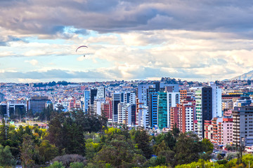 Fototapeta na wymiar Panoramic view of Quito