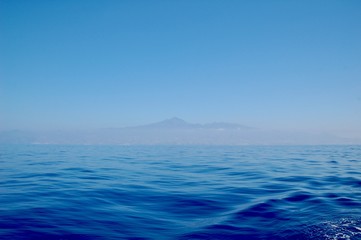Fototapeta premium tenerife vulcano teide sunset on sea