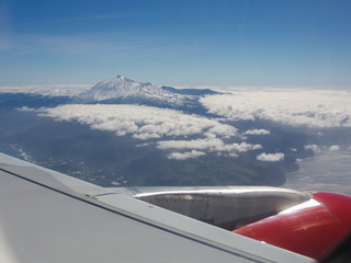 Anflug Teneriffa mit Teideblick