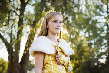 Portrait of girl wearing princess costume © Cavan for Adobe