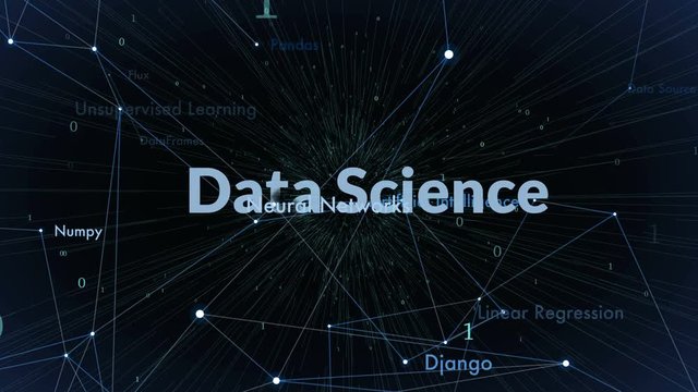 data science technology concept background