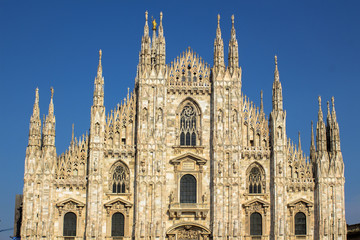 Fototapeta premium Milan's cathedral. Тhe second largest Catholic (and largest Gothic) temple in the world.
