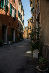Fototapeta na wymiar streets of Voltri Genova