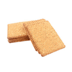 Assortment of different cookies, isolated on white