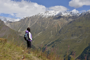 Fototapeta na wymiar The journey to the mountains of Kabardino-Balkaria