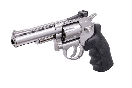 Revolver isolated on white background