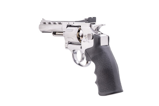 Revolver isolated on white background