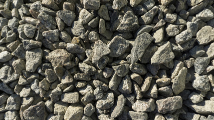 Crushed broken stone breakstone texture and background