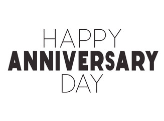 happy anniversary day isolated icon