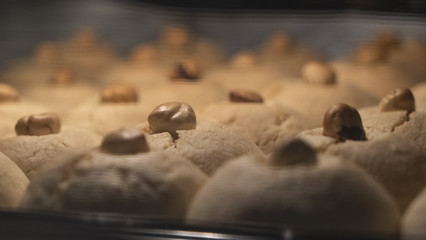 Cookies baking in the oven	