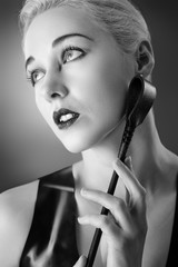 Obraz premium sexy woman in latex