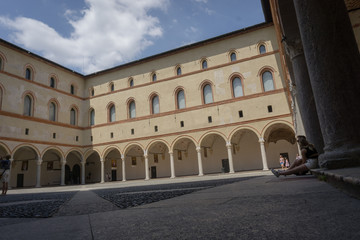 Fototapeta na wymiar Castello Sforzesco Milan Irtaly