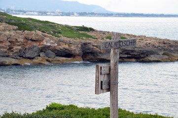 Fototapeta premium Calamosche, Vendicari natural reserve, Sicily Italy