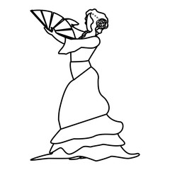 flamenco dancer design
