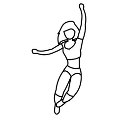 cheerleader girl icon