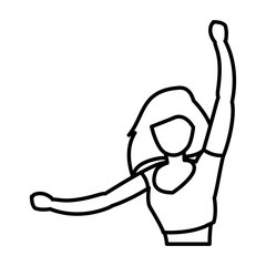 cheerleader girl icon 