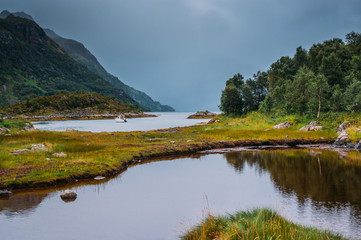 Bridge near  Straumneset, Lofoten Islands, Norway